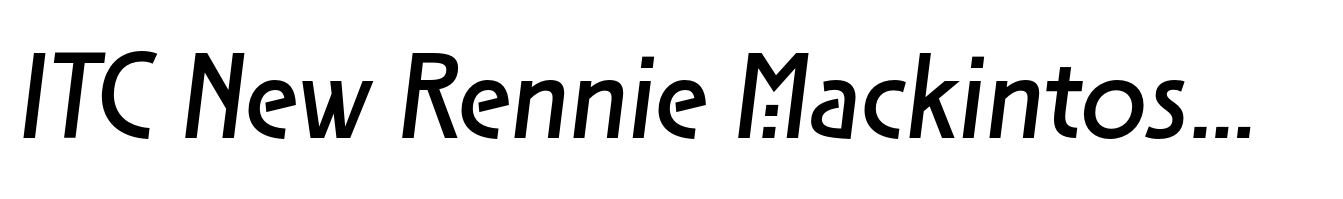 ITC New Rennie Mackintosh SemiBold Italic